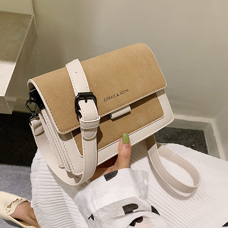 Leather Vintage Crossbody Bags White/Natural Color