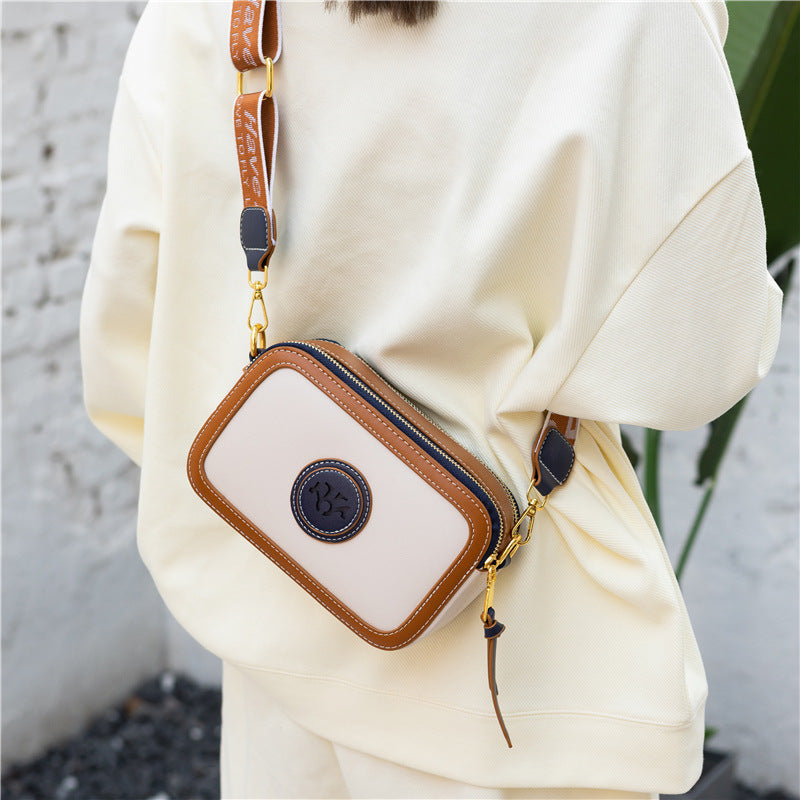 Leather Vintage Style Square Mini and Crossbody Bag