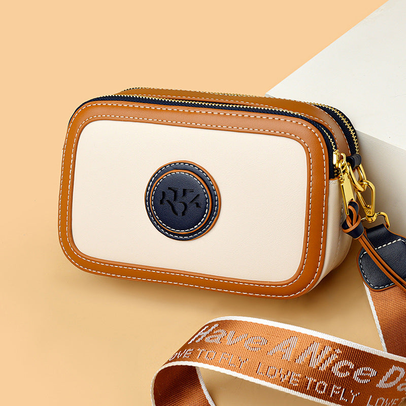 Leather Vintage Style Square Mini and Crossbody Bag