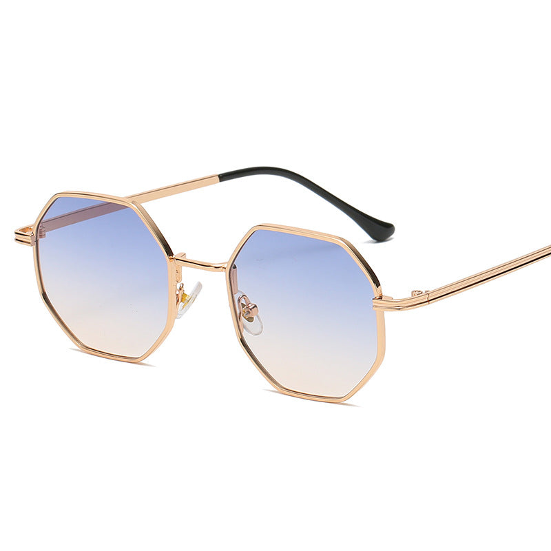 Retro Hexagon Full Frame Women's Sunglasses